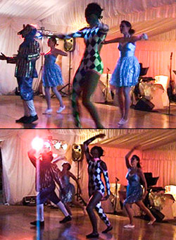 Masquerade dancers
